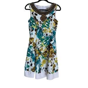 Roulette sleeveless Multicolor Floral Dress Size 8